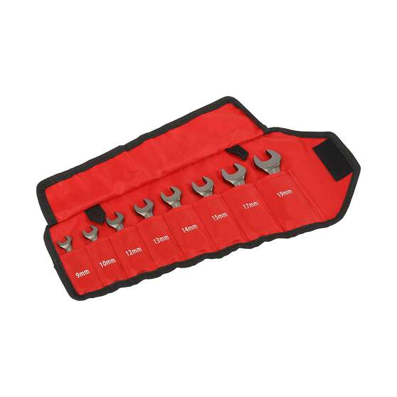ToolPRO Stubby Ratcheting Spanner Set 8 Piece, , scaau_hi-res