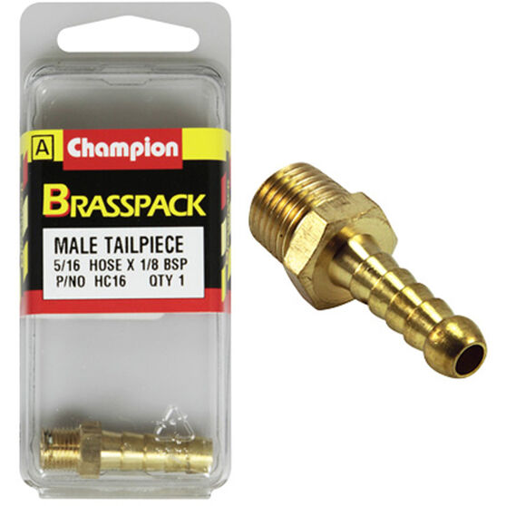 Champion Brass Pack Male Hose Barb HC16, 5/16" X 1/8", , scaau_hi-res