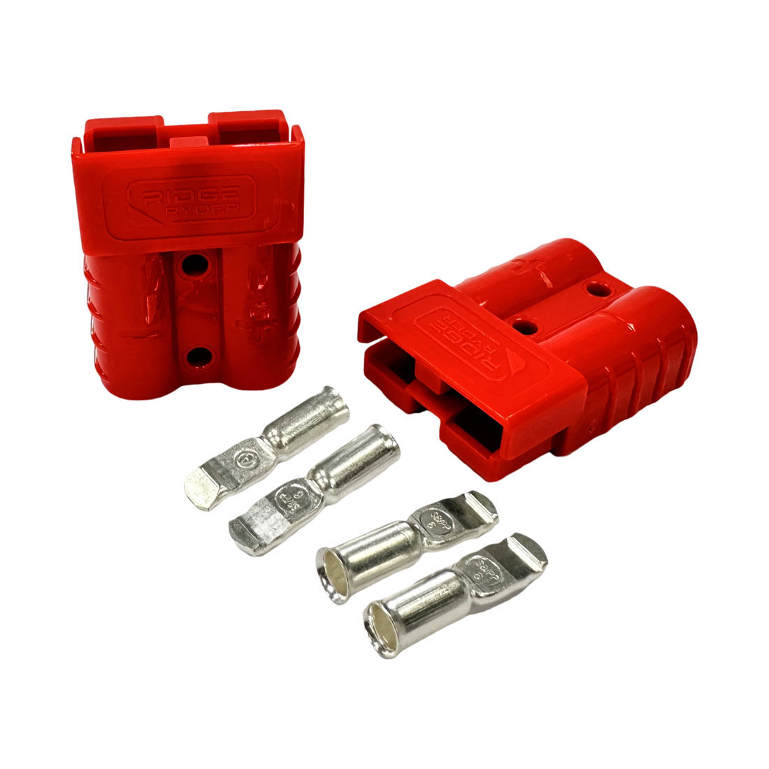 Ridge Ryder 50 Amp Connector Set -Red, 2 Pack, , scaau_hi-res
