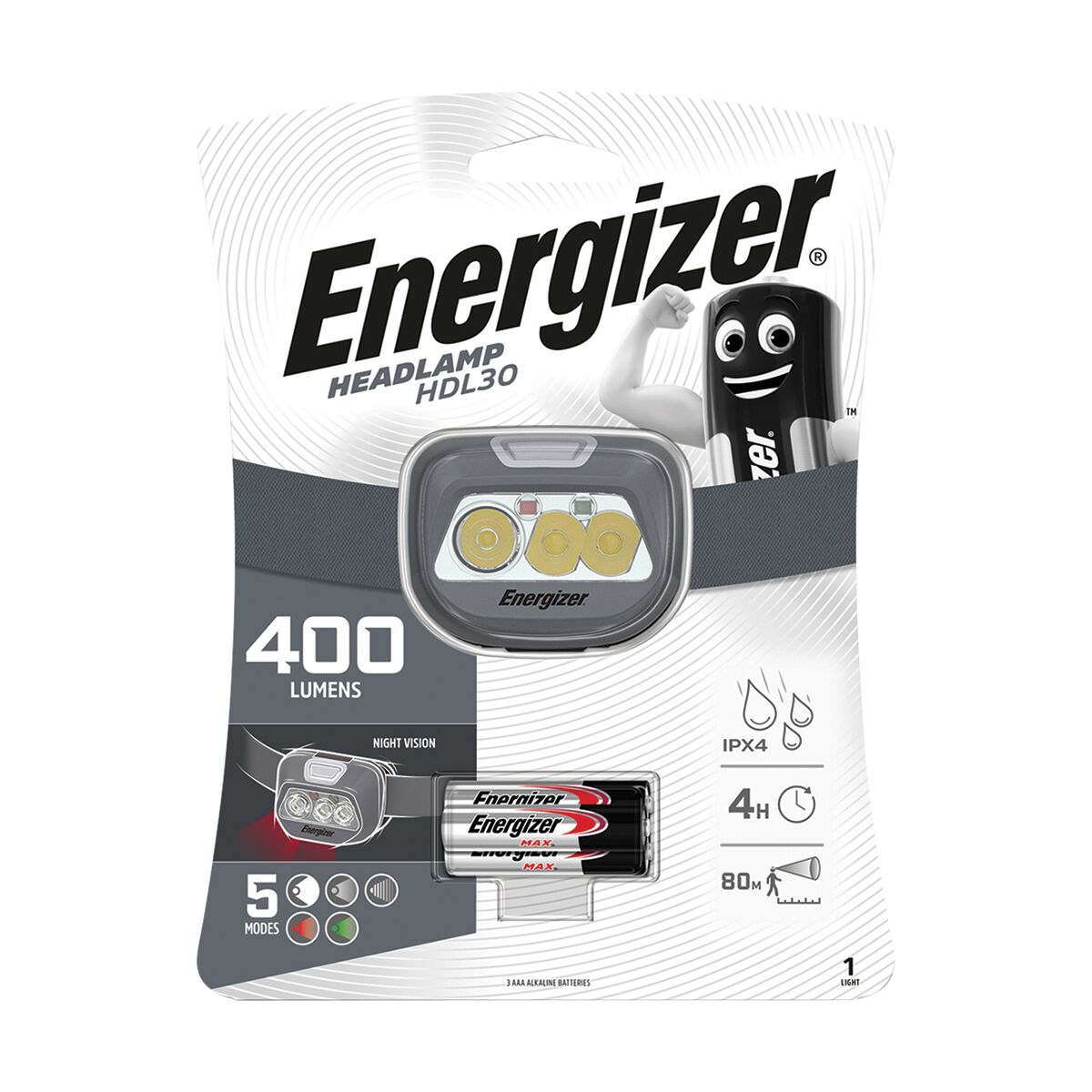 Energizer HDL30 400L Headlamp, , scaau_hi-res