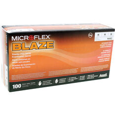 MICROFLEX Blaze Orange Nitrile Gloves - Medium 100 Pack, , scaau_hi-res