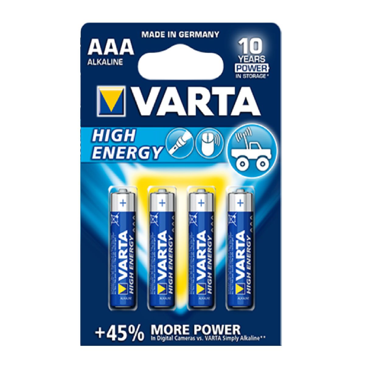 Varta High Energy Battery - AAA, 4 Pack, , scaau_hi-res