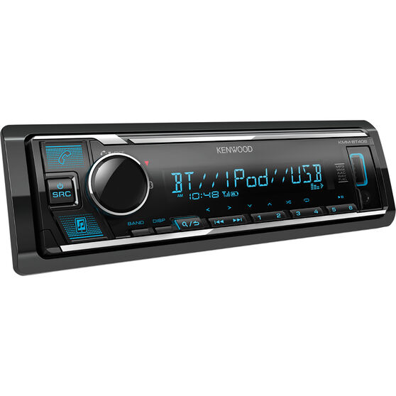 Kenwood KMM-BT408 Single DIN Head Unit with Bluetooth, , scaau_hi-res