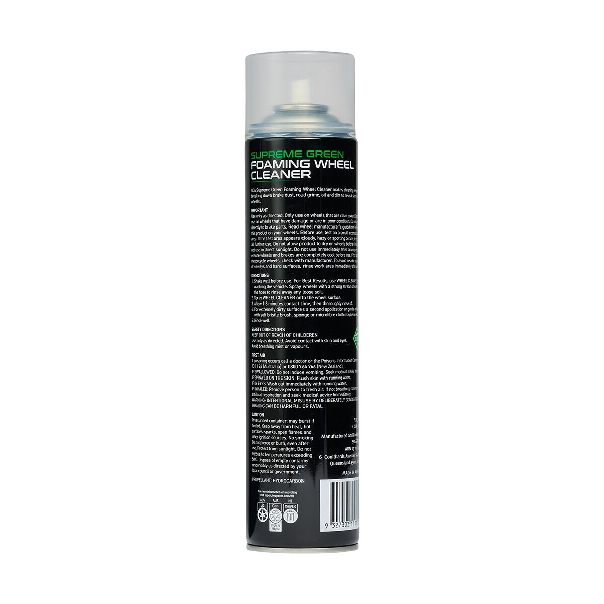 SCA Supreme Green Foaming Wheel Cleaner 500g, , scaau_hi-res