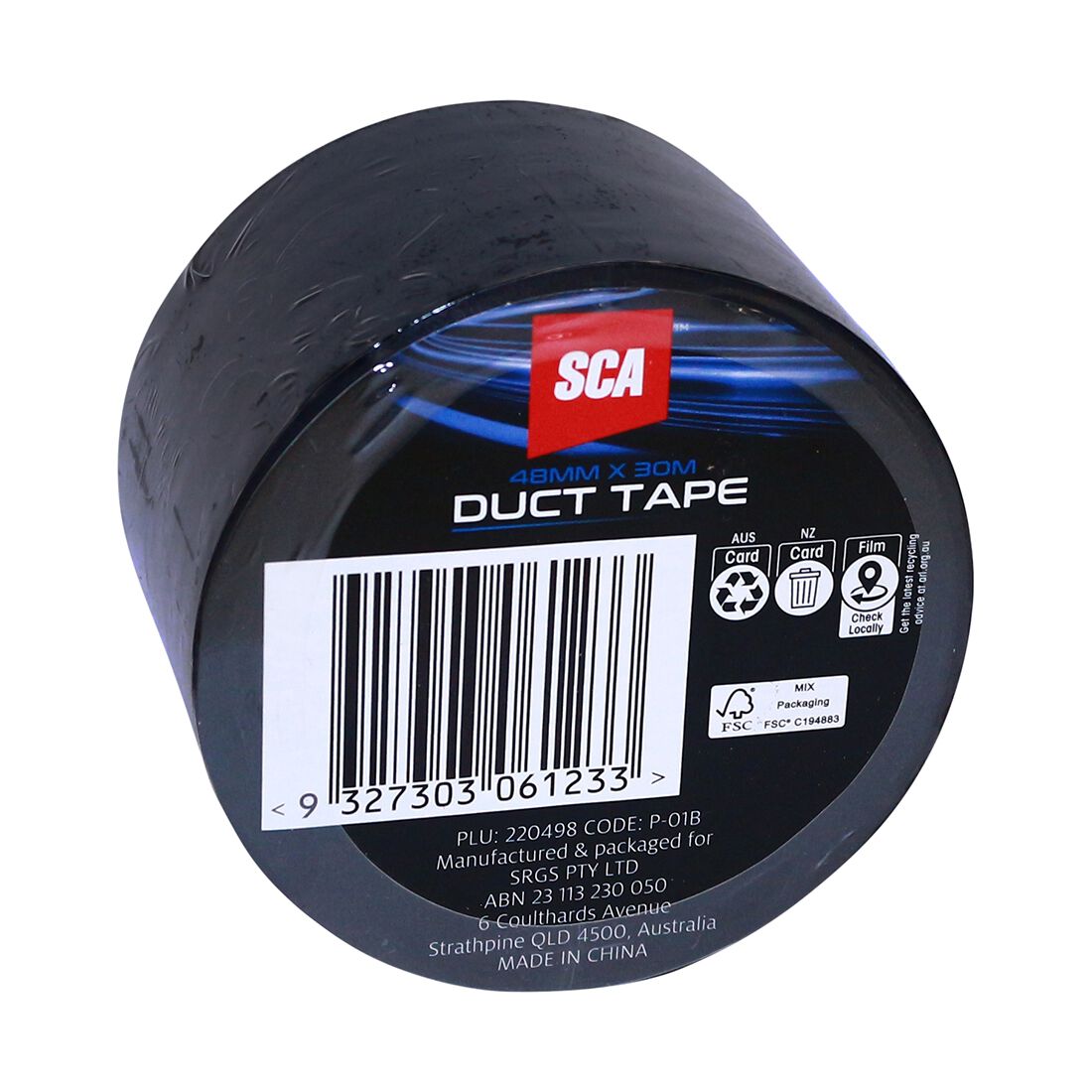 Duct Tape - Black, 48mm x 30m, , scaau_hi-res