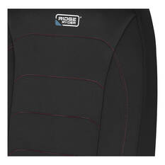 Ridge Ryder Neoprene Seat Covers Black/Red Adjustable Headrests Airbag Compatible 30SAB, , scaau_hi-res