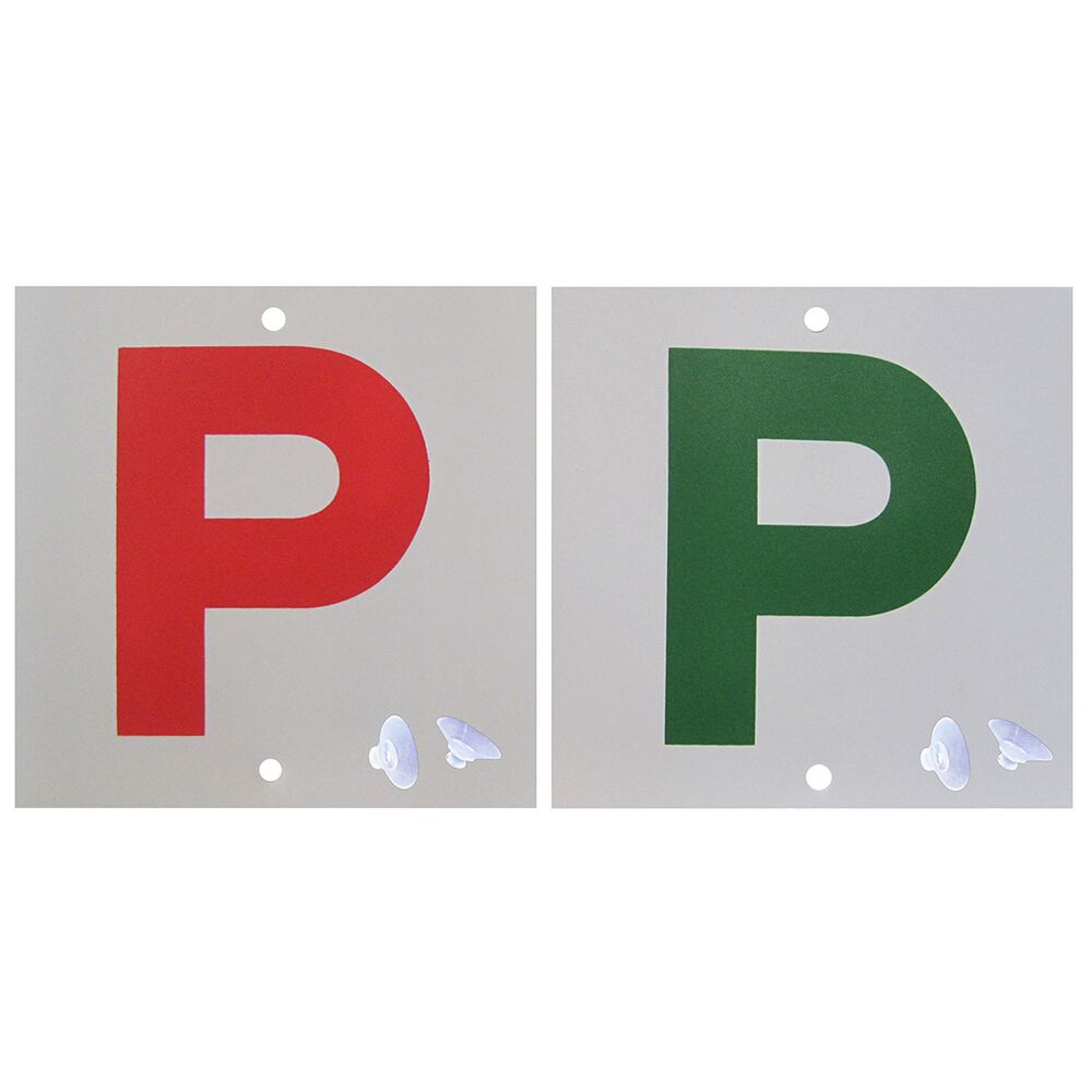 P Plate - Double Sided, Red P and Green P, QLD/TAS, 2 Supercheap Auto