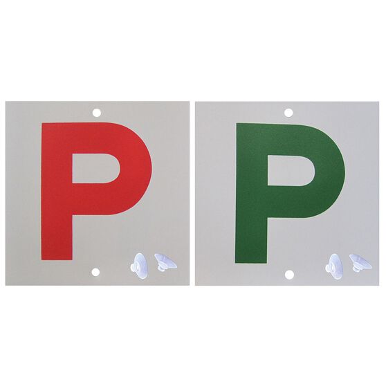 SCA P Plate - Double Sided, Red P and Green P, QLD/TAS, 2 Pack, , scaau_hi-res