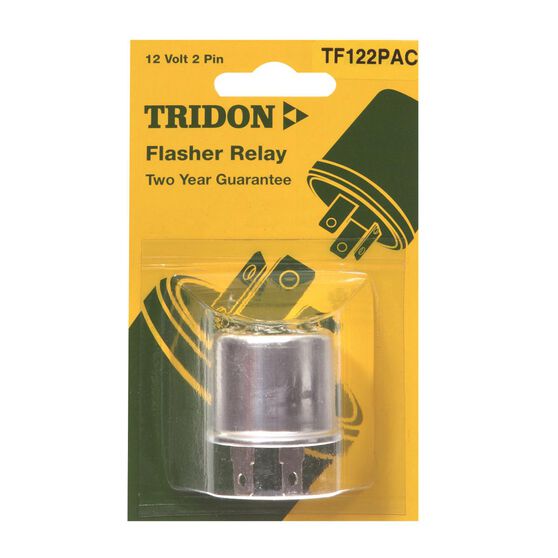 Tridon Flasher Relay Unit, Non Load Sensitive, Thermal - 12V, 2 Pin, , scaau_hi-res