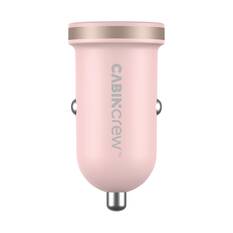 Cabin Crew 30W Dual Port Car Charger Pink, , scaau_hi-res