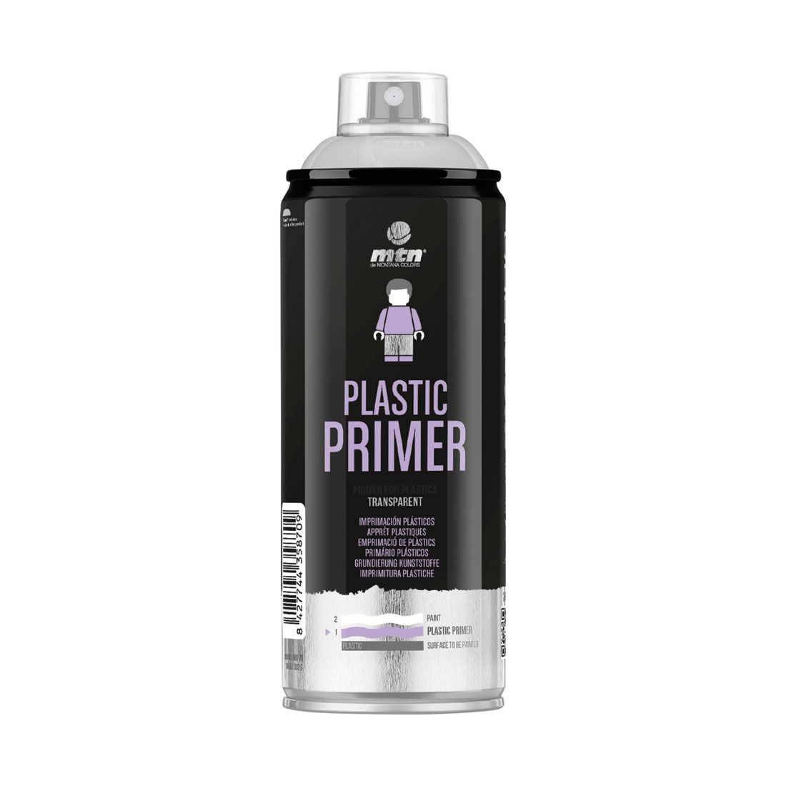MTN Pro Plastic Primer Spray Paint 400mL, , scaau_hi-res