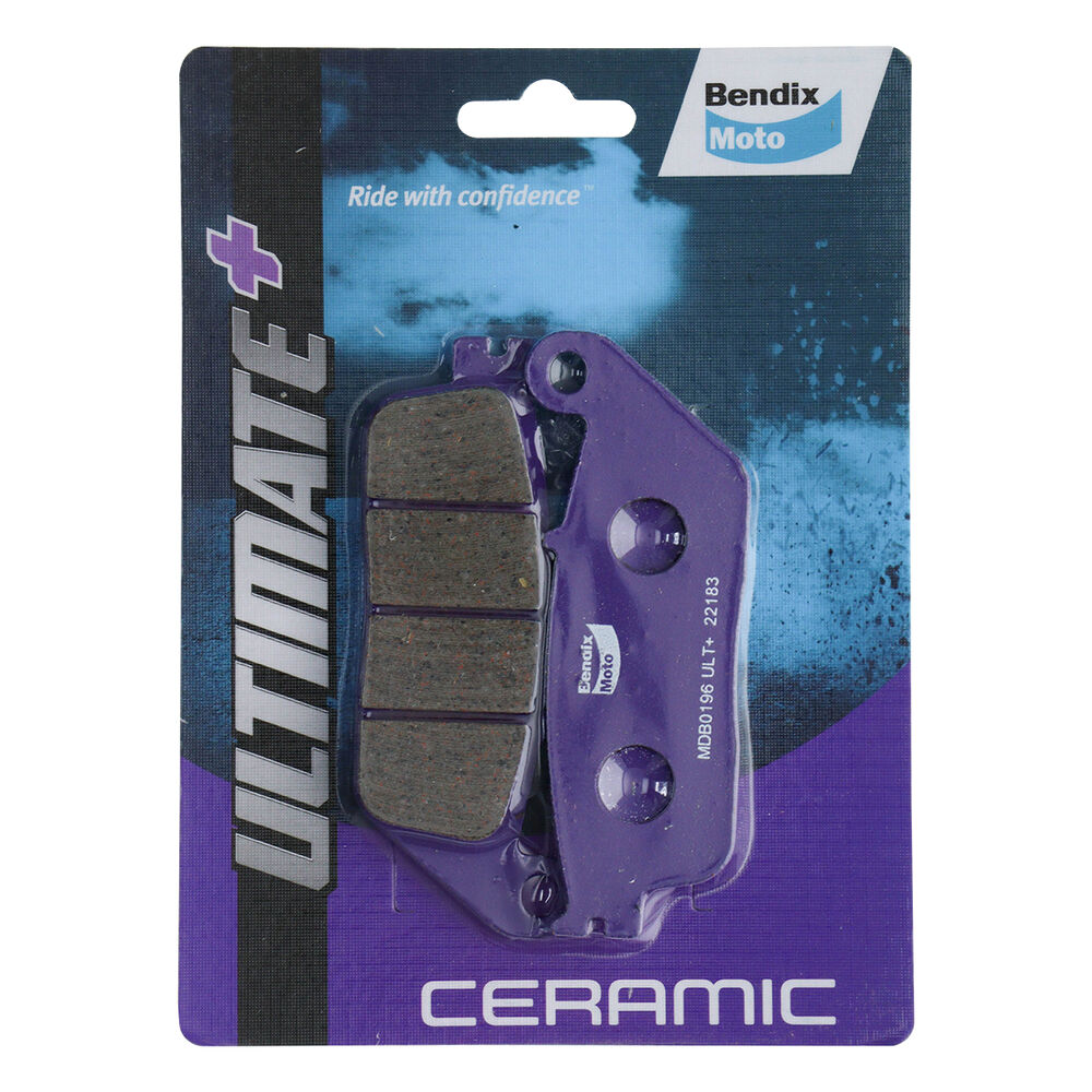 Bendix Motorcycle Disc Brake Pads Ceramic MDB0196 ULT+ | Supercheap Auto