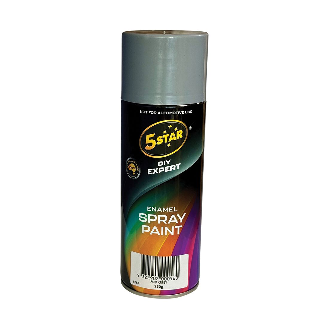 5 Star Enamel Spray Paint Mid Grey 250g, , scaau_hi-res