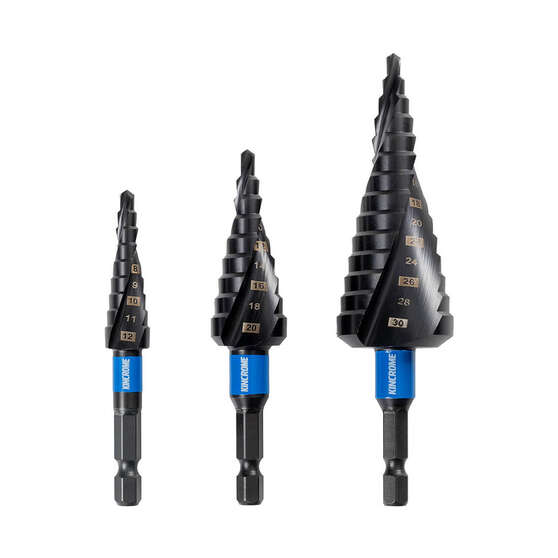 Kincrome 3 Piece Step Drill Set, , scaau_hi-res