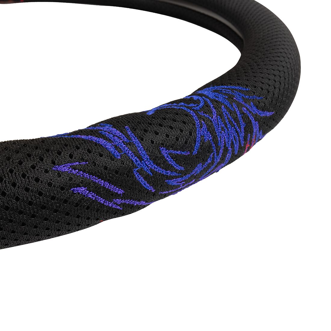 SCA Dragon Steering Wheel Cover & Seat Belt Buddie Set Red/Black, , scaau_hi-res