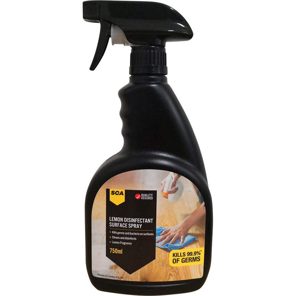 SCA Lemon Disinfectant Surface Spray 750mL Supercheap Auto