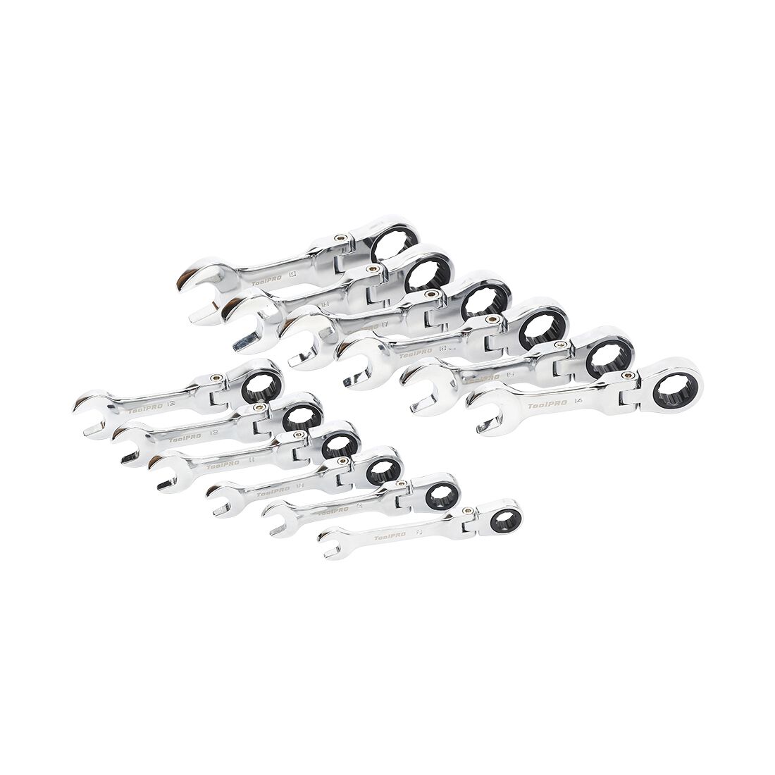 ToolPRO EVA Stubby Flex Spanner Set 12 Piece, , scaau_hi-res