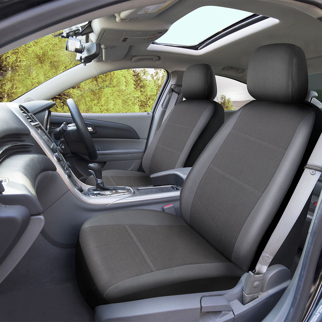 SCA Jacquard Seat Covers Charcoal, Adjustable Headrests, Airbag Compatible, Size 30A, , scaau_hi-res