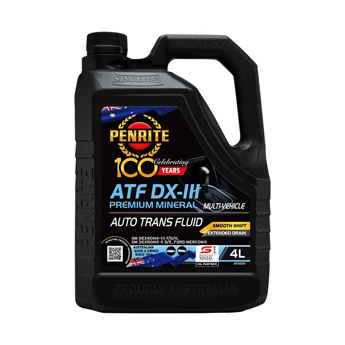 Penrite Automatic Transmission Fluid - DX-III, 4 Litre, , scaau_hi-res