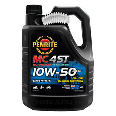 Penrite MC-4 Semi Synthetic Motorcycle Oil - 10W-50, 4 Litre, , scaau_hi-res