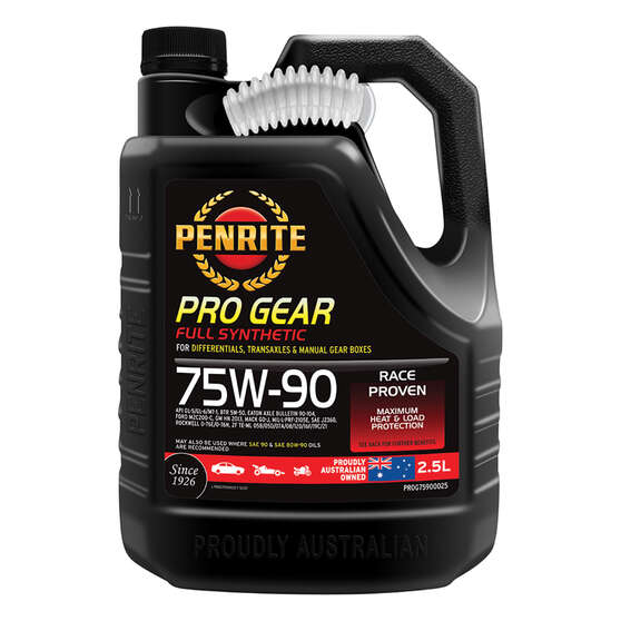 Penrite Pro Gear Oil - 75W-90 2.5 Litre, , scaau_hi-res