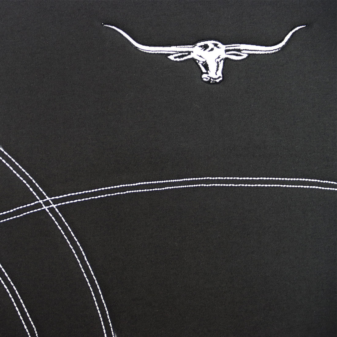 R.M.Williams Canvas Seat Cover Black Adjustable Headrests Size 30 Front Pair Airbag Compatible, , scaau_hi-res