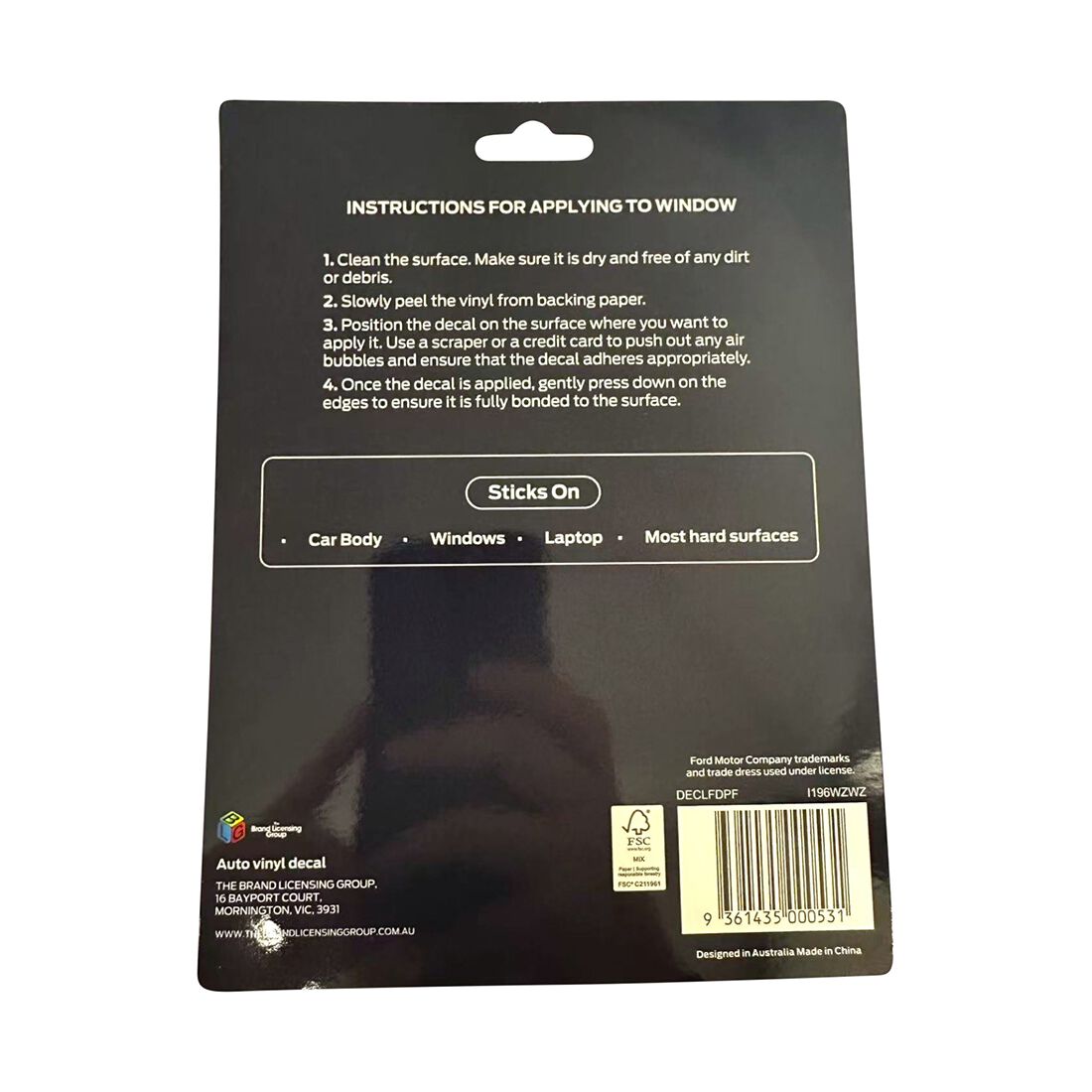 Vinyl Sticker Ford Performance, , scaau_hi-res