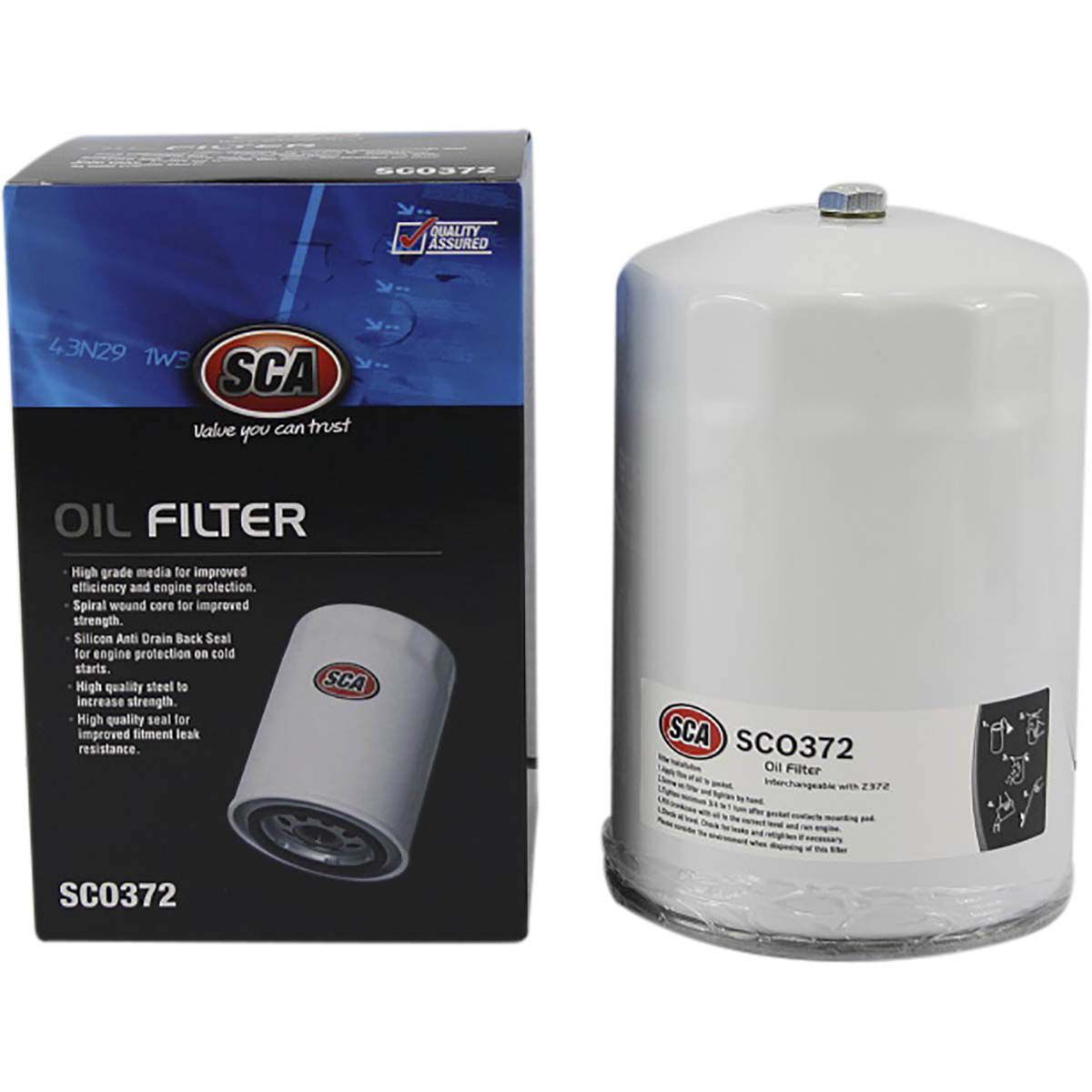 SCA Oil Filter SCO372 (Interchangeable with Z372
