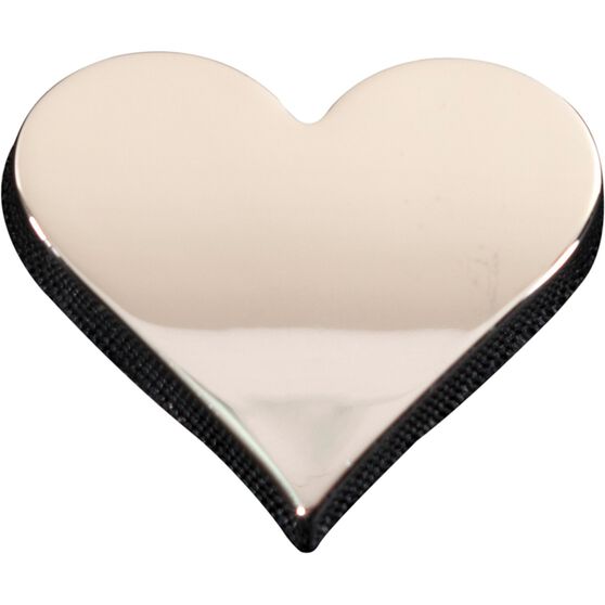 SCA 3D Chrome Badge Heart Emblem, , scaau_hi-res