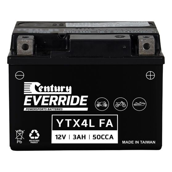 Century Powersports Battery YTX4LBS FA Supercheap Auto
