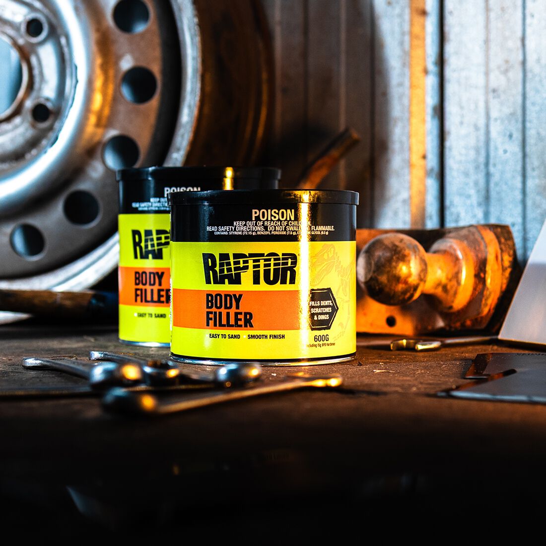 Raptor Lightweight Body Filler 600g, , scaau_hi-res