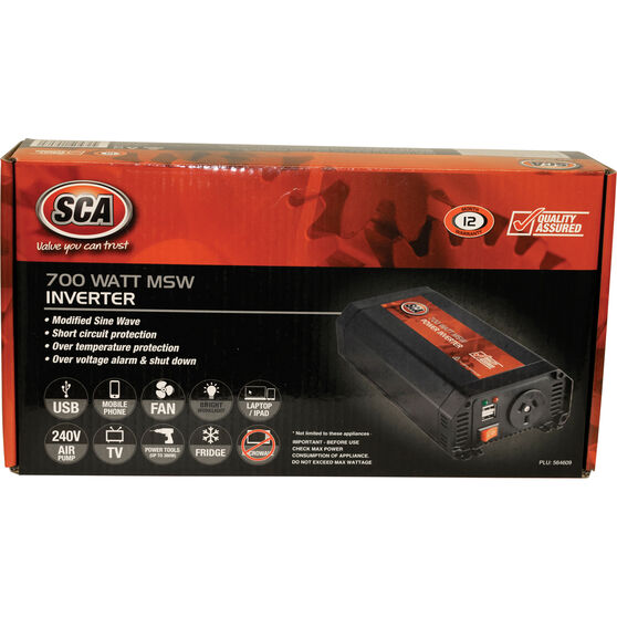 SCA Modified Sine Wave Power Inverter 700W Supercheap Auto