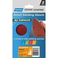 Norton Mouse Sanding Sheets 240 Grit 5 Pack, , scaau_hi-res