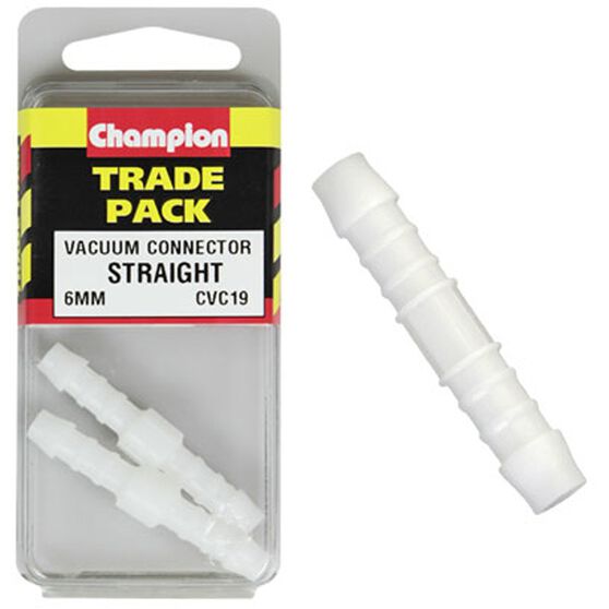 Champion Trade Pack Straight Connector CVC19, 6mm, , scaau_hi-res