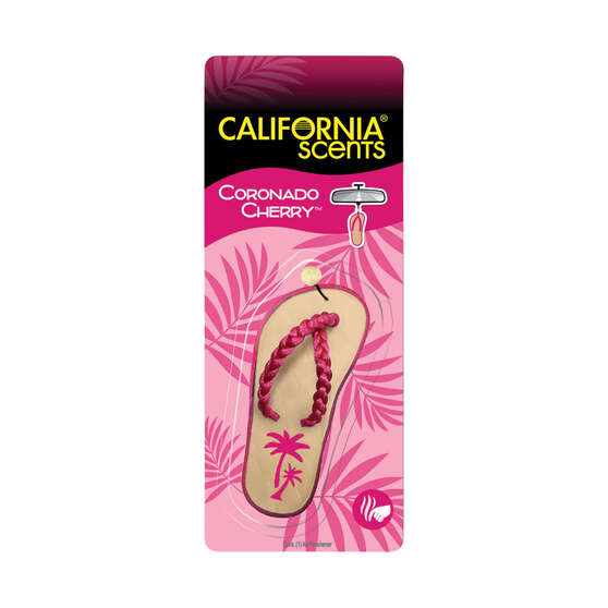 California Scents Novelty Hanging Sandal Coronado Cherry Car Air Freshener 1PK, , scaau_hi-res