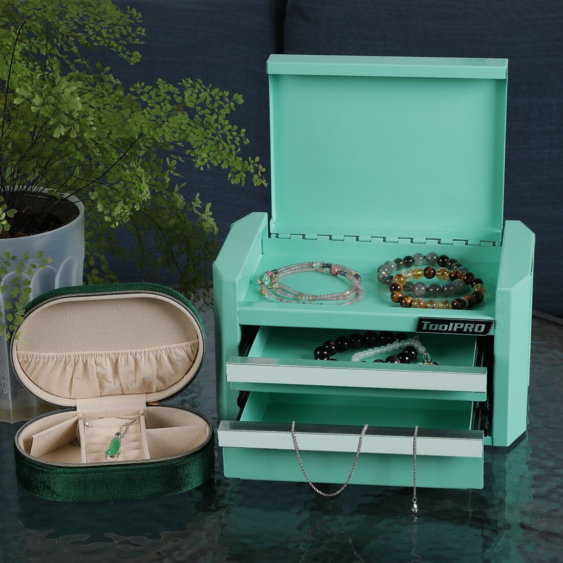 ToolPRO Mini Edge Tool Chest Aqua, , scaau_hi-res