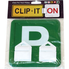 Clip It On VIC/WA Green P Plate and Clips Twin Pack, , scaau_hi-res