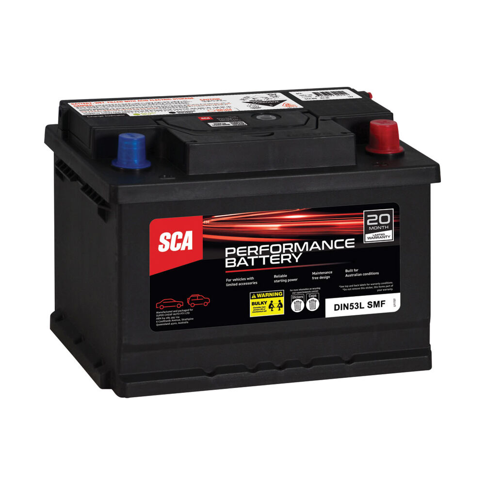 SCA Performance Car Battery SDIN53L MF Supercheap Auto