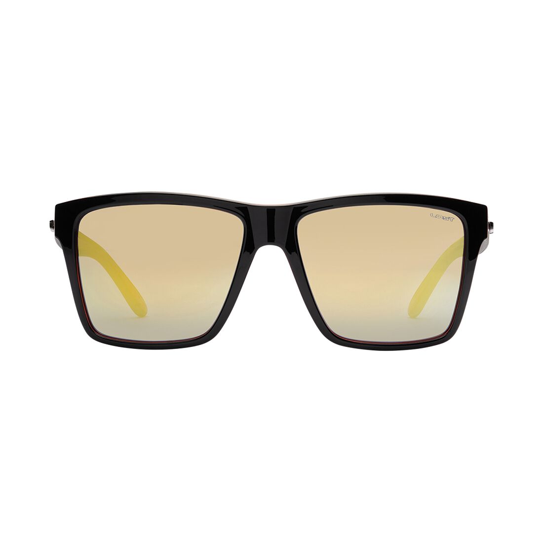 Lost Malibu Mirror Sunglasses Black/Yellow, , scaau_hi-res