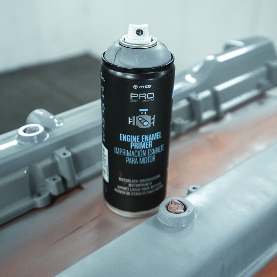 MTN PRO Engine Enamel Primer Grey 400ml Spray Paint, , scaau_hi-res