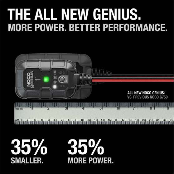 NOCO Genius 1 Battery Charger 6V/12V 1 Amp, , scaau_hi-res