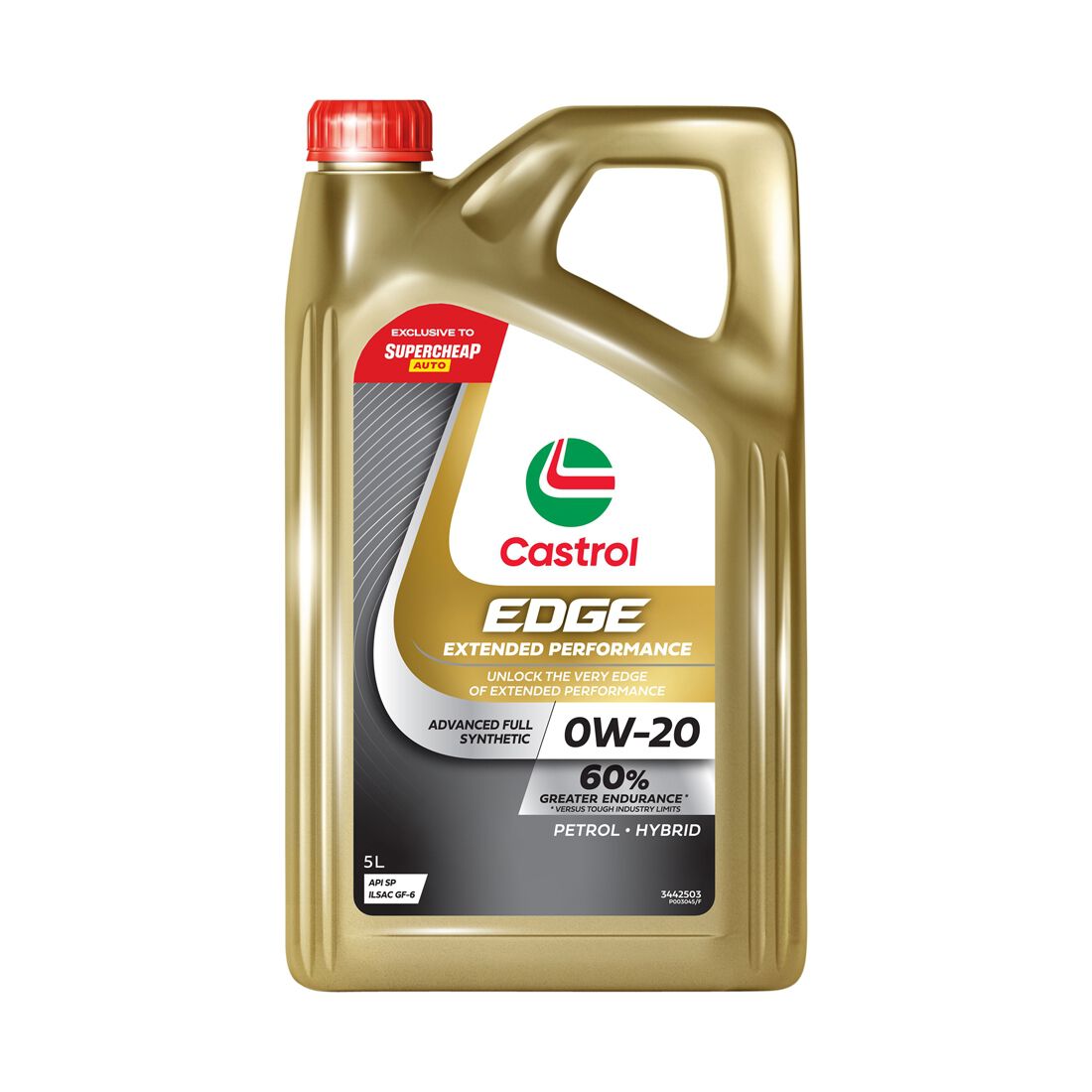 Castrol EDGE Extended Performance Engine Oil 0W-20 5 Litre, , scaau_hi-res