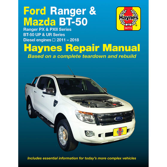 Haynes Car Manual For Ford Ranger Mazda Bt 50 2011 2017 36772 Supercheap Auto
