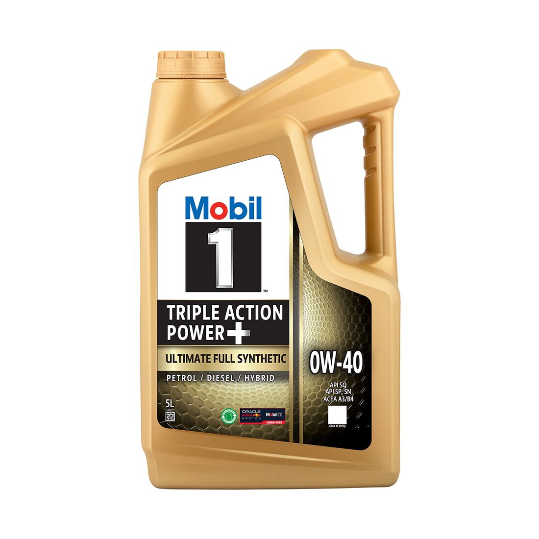 Mobil 1 Triple Action 0W-40 Engine Oil 5 Litre, , scaau_hi-res