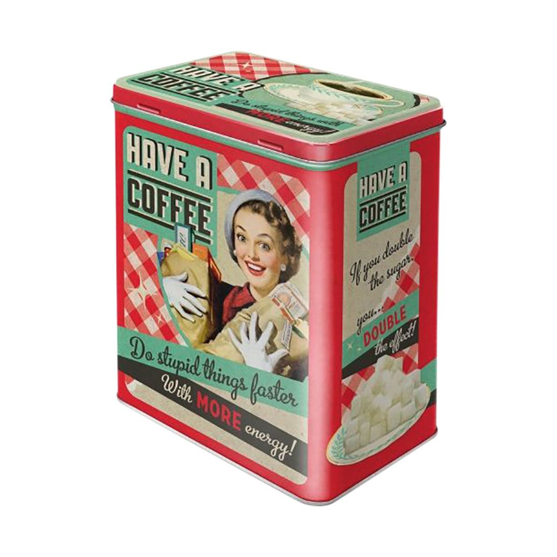 Nostalgic-Art Large Tin Box with Separate Lid - Have a Coffee, , scaau_hi-res