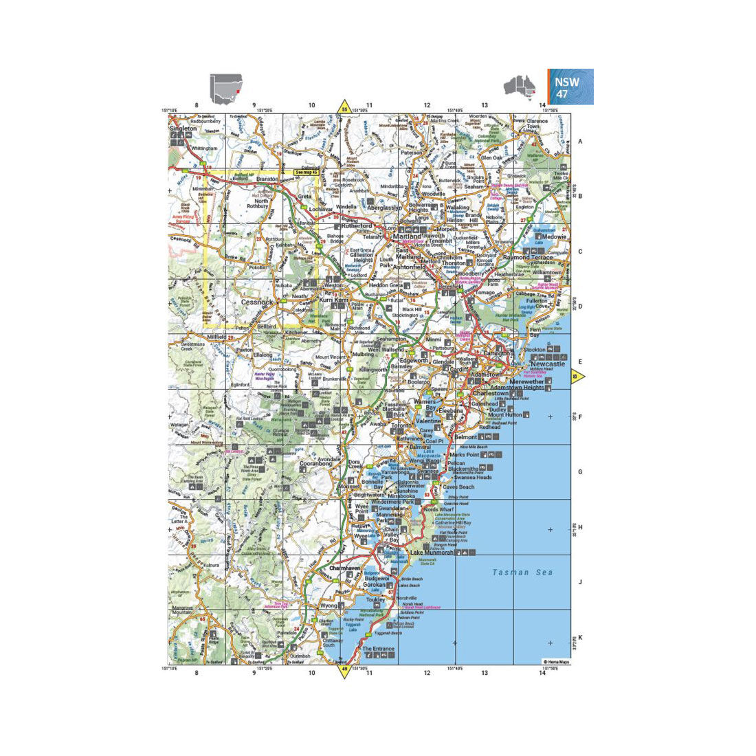 Hema Australia Road and 4WD Handy Atlas, , scaau_hi-res