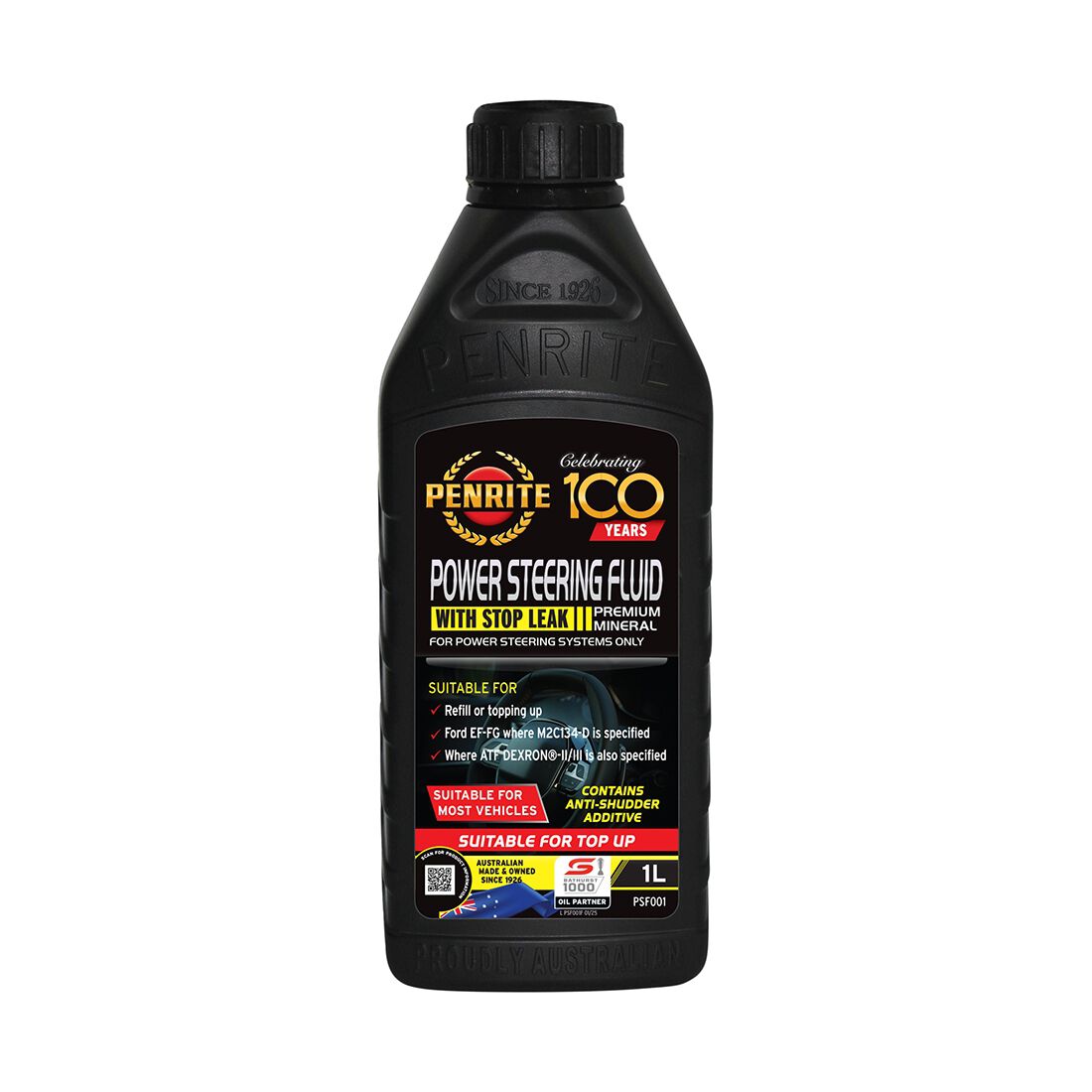 Power Steering Fluid & Stop Leak - 1 Litre, , scaau_hi-res