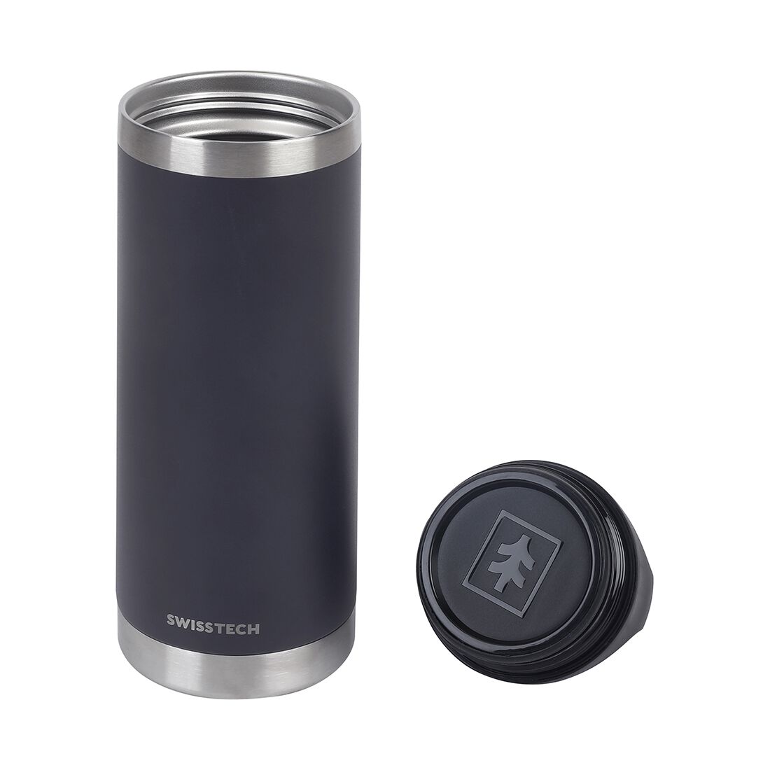 Swiss Tech Drink Bottle - 18oz/532ml, Charcoal, , scaau_hi-res