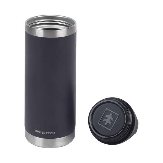 Swiss Tech Drink Bottle - 18oz/532ml, Charcoal, , scaau_hi-res