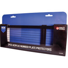 SCA Number Plate Protector - 6 Figure Standard With Lines, , scaau_hi-res